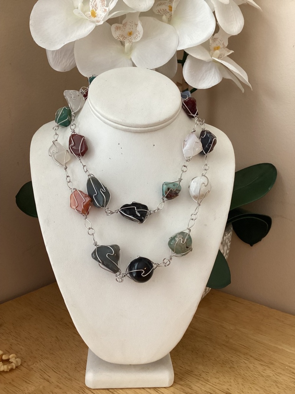 Designer Style crystal rocks Necklace Luxury Statement Elegant Fashion Jewelry